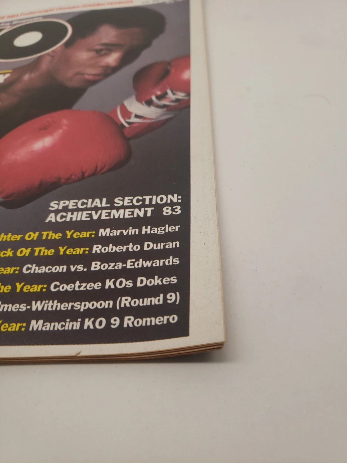 KO - The Knockout Boxing Magazine - Newsstand, No Label 1984,E.Pedroza Pinup inc - 画像4/7