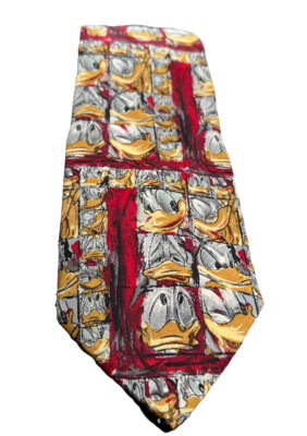DISNEY  THAT S DONALD  Donald Duck Silk Tie Business Suit, Wedding , Work New