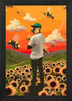 Tyler, der Schöpfer - Blumenjunge gerahmtes Wandbild Poster Leinwanddruck Bild