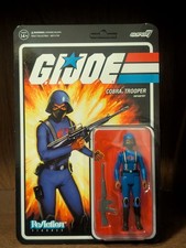 Super7 G.I.Joe ReAction Cobra Female Trooper Short Black Hair  Brown  Unpunched