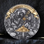 2024 Rep. of Cameroon 2 oz Ag Antique Treasure Island (Box&COA)
