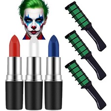 Mysense Clown Makeup Kit,Red White and Set2 - Face  Hair Paint
