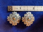 Happy Piasso Alamo Navajo unique detailed stamped silver post earrings in EUC — photo 3