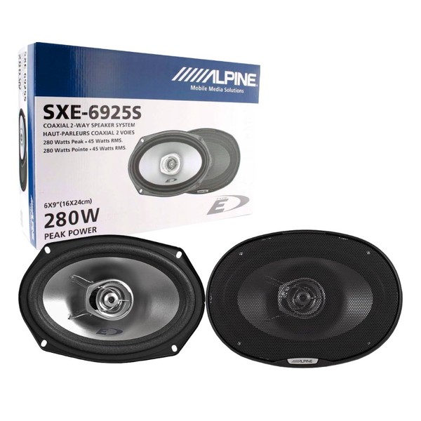 2 Alpine Frontlautsprecher 6X9 280W Koaxial 4 Ohm SXE6925S FüR Jeep Renegade-image