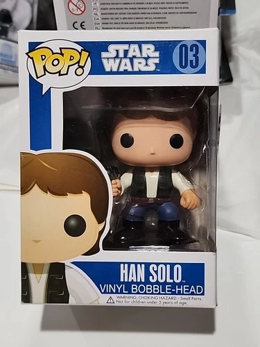 Funko POP! Star Wars #03 Han Solo Blue Box Large Print Rare Vaulted