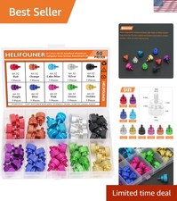 50 Pieces 6-32 Thread Anodized Aluminum Computer Case , Thumb Screws Assortme...