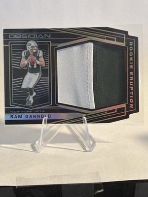Panini 2018 Obsidian Sam Darnold RC Rookie Eruption Relics /50 player worn OBO