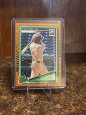 2025 Panini Donruss Optic Rated Prospects Leo De Vries #148 Orange Velocity 