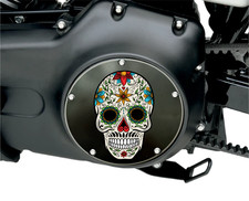 Cubierta Sugar Skull Twin Cam Harley Davidson Derby. Se adapta a motores de doble leva