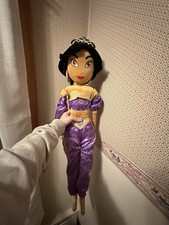 Disney Aladdin Princess Jasmine Plush Stuffed Doll Large Toy 34" Purple Outfit