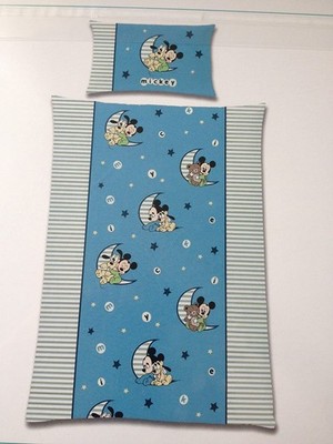 Disney Baby Kinder Bettwäsche Mickey Mouse Bezug 100x135cm Kissen 40x60cm 