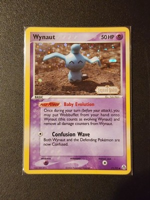 pokemon card maker Wynaut 71/92 Reverse Holo Legend Maker - Pokemon Card - NM Yuka Morii