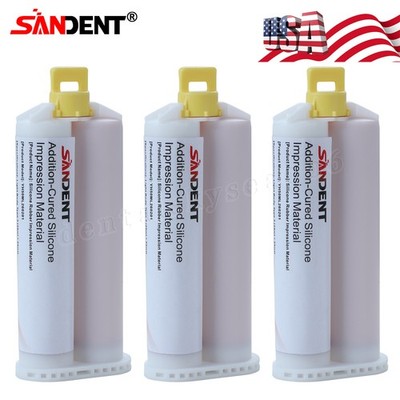 3 x Light Body Fast Set Dental VPS Impression Material, 50ml PVS