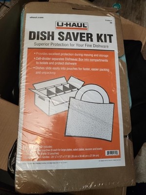 U-Haul Dish Saver Kit Superior Protection For Fine Dishware - New PACKING BOX
