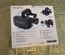 Arcadia VR Virtual Reality Headset for Android/iOS iPhone Open Box