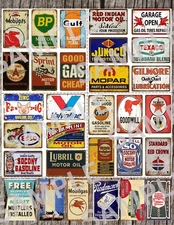 30 Total  1:24 Scale Diorama Gas Oil Garage Vinyl Stickers – Series 3