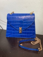 peLLE Borsa a mano in pelle cobalto made in italy borsetta blu