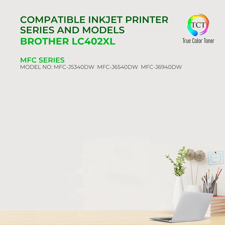 5PK TCT Premium LC402XL BCYM HY for Compatible Brother MFC-J5340 Ink Cartridge - Image 2 of 4