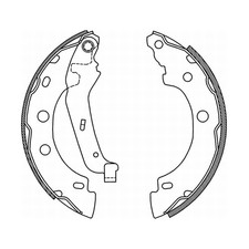 Bremsbacken (Satz) für NISSAN KUBISTAR Furgon, RENAULT CLIO IV, CLIO IV