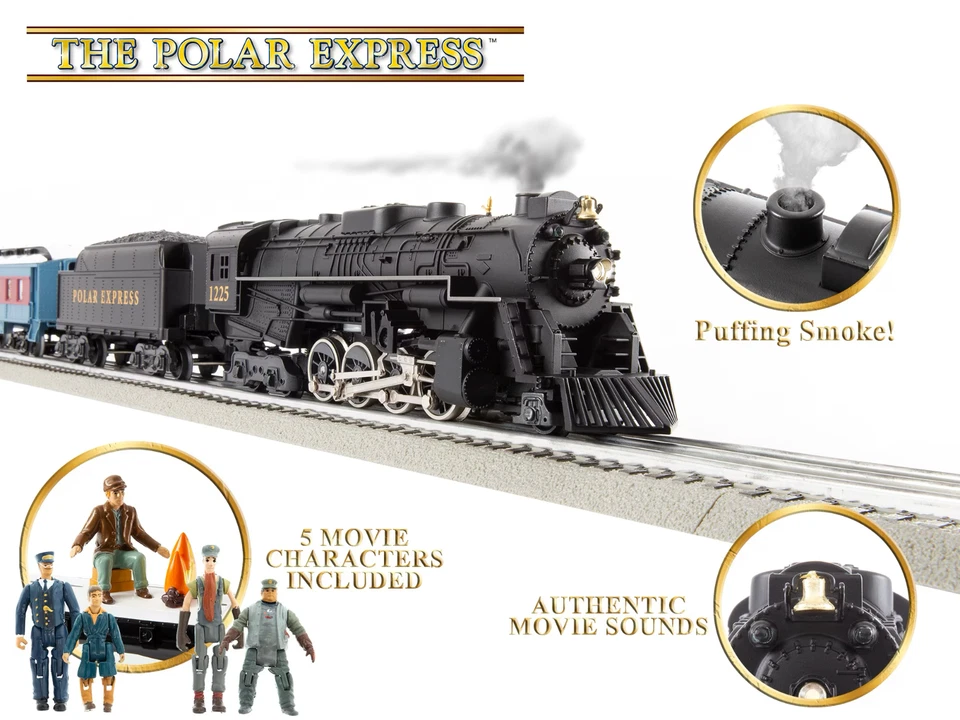 Lionel 2123130 O Gauge The Polar Express Lionchief Set w/ Disappearing Hobo Car - Image 2 of 4