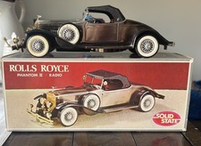 Vintage Solid State Am Radio 1931 Rolls Royce Phantom Il Original Box