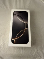 Apple iPhone 16 Pro Max Natural Titanium Empty Retail Box Only - No Phone