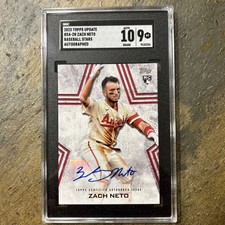 2023 Topps Update Series - Baseball Stars Autographs Zach Neto #BSA-ZN SGC 10/9