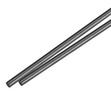 Carbon Fiber Rod Pole, 6mm x 450mm for RC Plane DIY Tool, Pack of 2