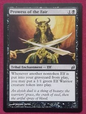 Magic The Gathering LORWYN PROWESS OF THE FAIR black card MTG