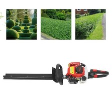 Double-edged hedge trimmer with powerful two-stroke engine