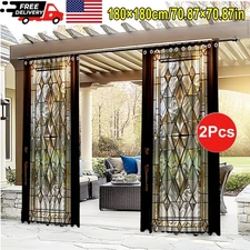 Waterproof Outdoor Curtains for Patio - Thermal Insulated, Sun Blocking Drapes