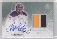 2011-12 SP Authentic Limited Auto Patch 19/25 Ryan Miller #48 Patch Auto 0c3