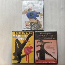 Hip Hop Dance DVD Lot NEW SEALED QFix Cardio + Kelly Peters + MaDonna Grimes