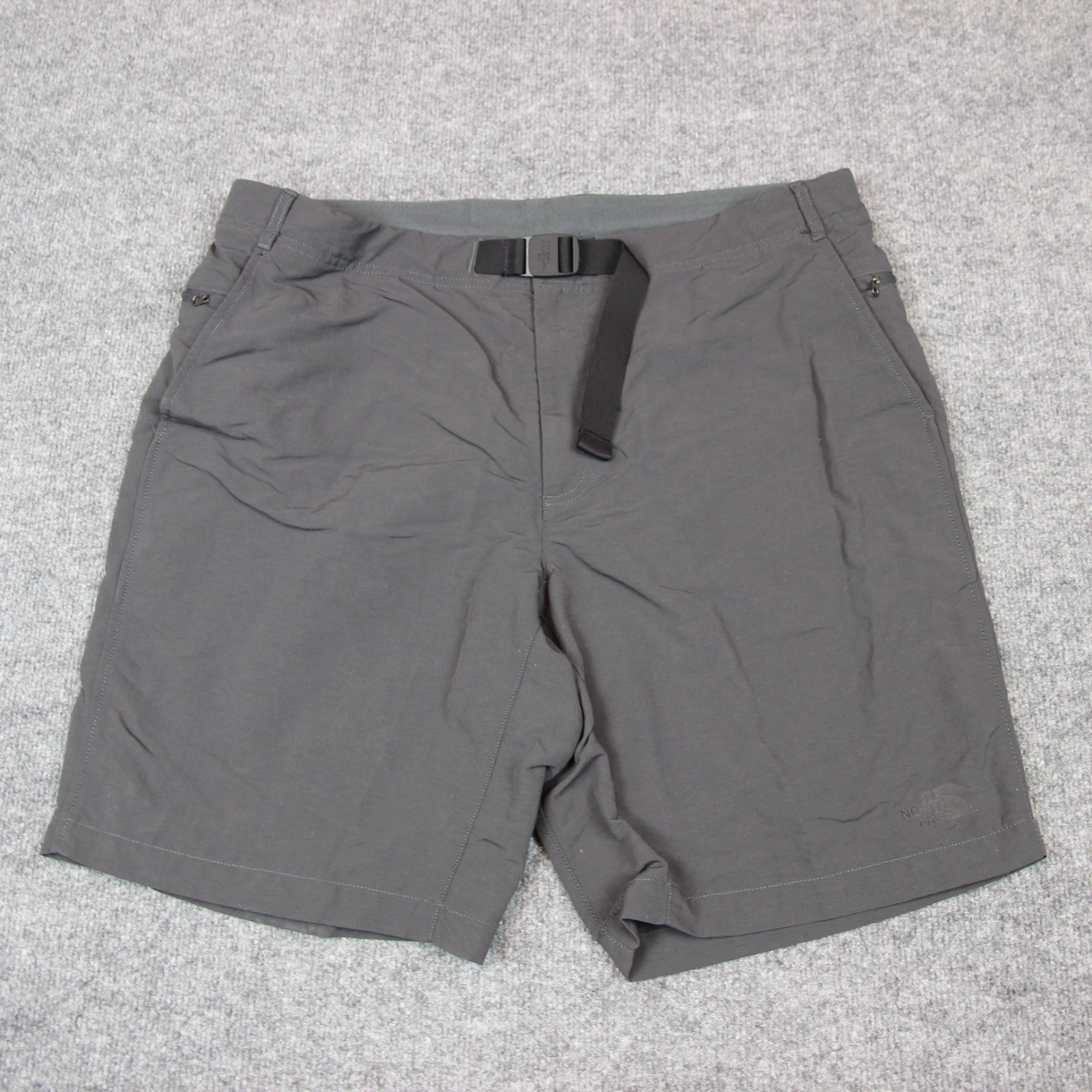 The North Face Shorts Men's 38 Nylon Belt Outdoor Hiking Gray