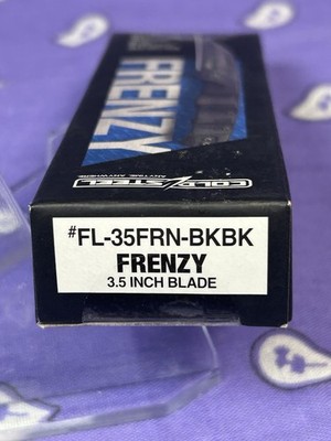  NEW Cold Steel Frenzy Tri-Ad Lockback Black G10 CPM-3V Knife FL35FRNBKBK 