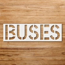 Buses Marking Stencil for Creative Projects and Custom Painting - StencilAir