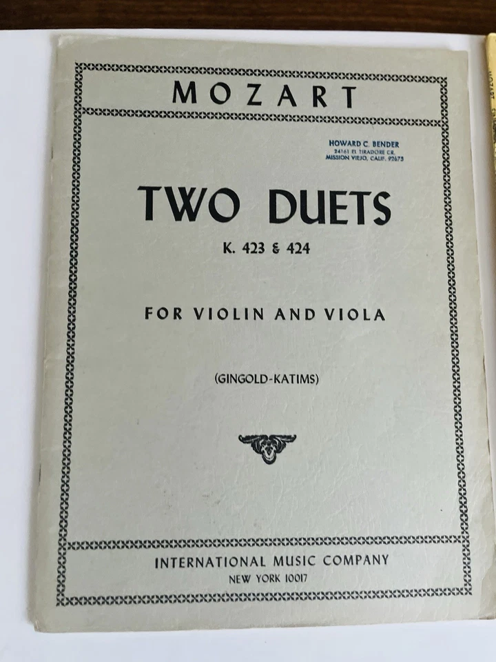 Edition Peters 2 x Mendelssohn, Beethoven Streichquartette + Mozart Sheet Music - Image 3 of 4