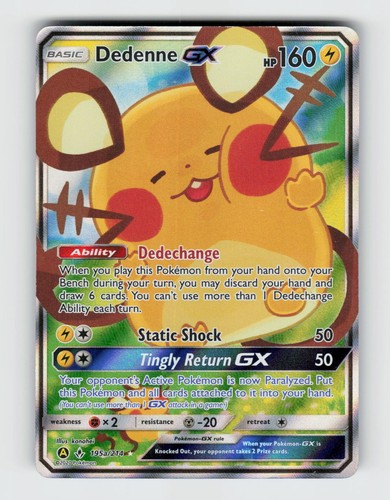Dedenne GX 195A/214 Holo Promo Alternate Art Promos Pokemon 2017 Lightly Played