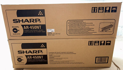 Set of 2 Genuine Sharp AR-450NT / AR450NT Black Toners for AR P350/450 M350/450
