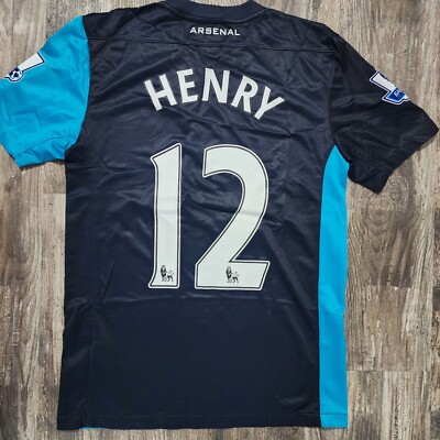 Arsenal Nike サッカーウェア L ネイビー 2012 Nike Arsenal Away Soccer Jersey Thierry Henry Men S France