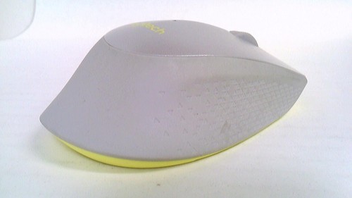 Logitech~M330~SILENT PLUS~Wireless Mouse~Grey & Yellow~Tested~NO RECEIVER - Picture 6 of 10
