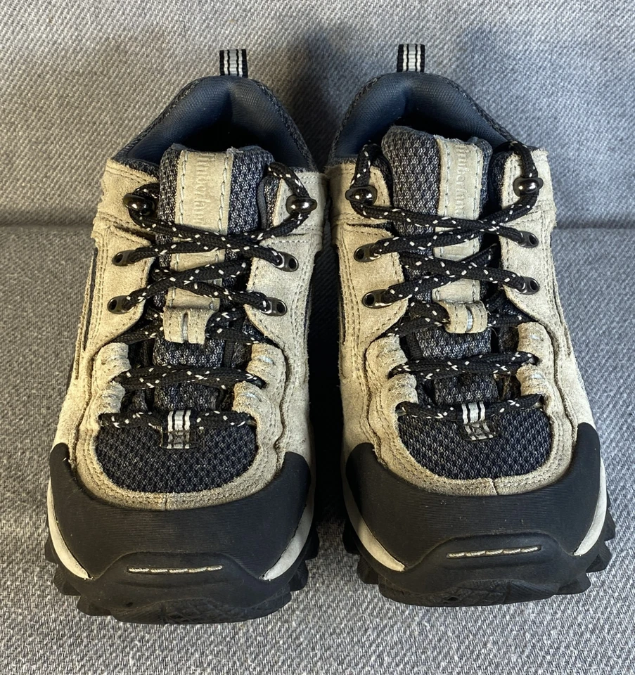 Timberland Para Mujer Zapatos de Senderismo Talla 8M Parte Baja Beige Cuero Punta Redonda Cómodos Foto 2 de 4