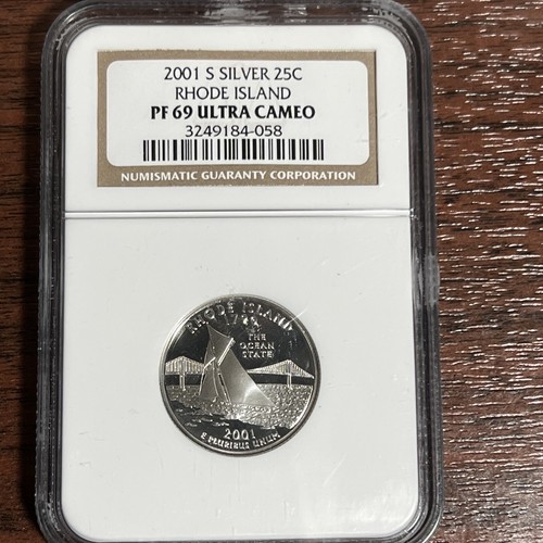 2001 S Silver Wyoming NGC Certified PF69 ULTRA CAMEO State Quarter. SQ1089 - Picture 2 of 5