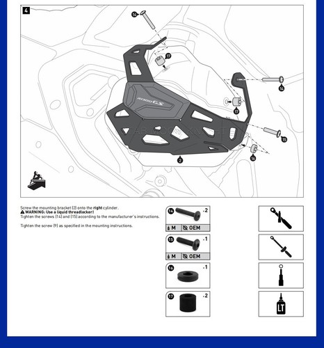 R1300GS Engine Protector For BMW R 1300 GS 1300 Cylinder Head Guard - Picture 11 of 19