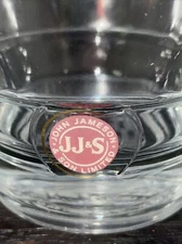 JJ&S John Jameson Son Limited Irish Whiskey Clear Glass Old Fashioned Tumber 4"