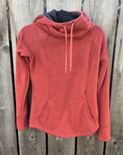Women's Marmot Hoodie Red Solid S Active Outdoor Hike Camping Casual Pocket