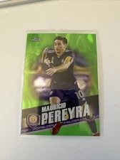 2022 Topps Chrome MLS MAURICIO PEREYRA Green Lava Refractor /99 Orlando #53