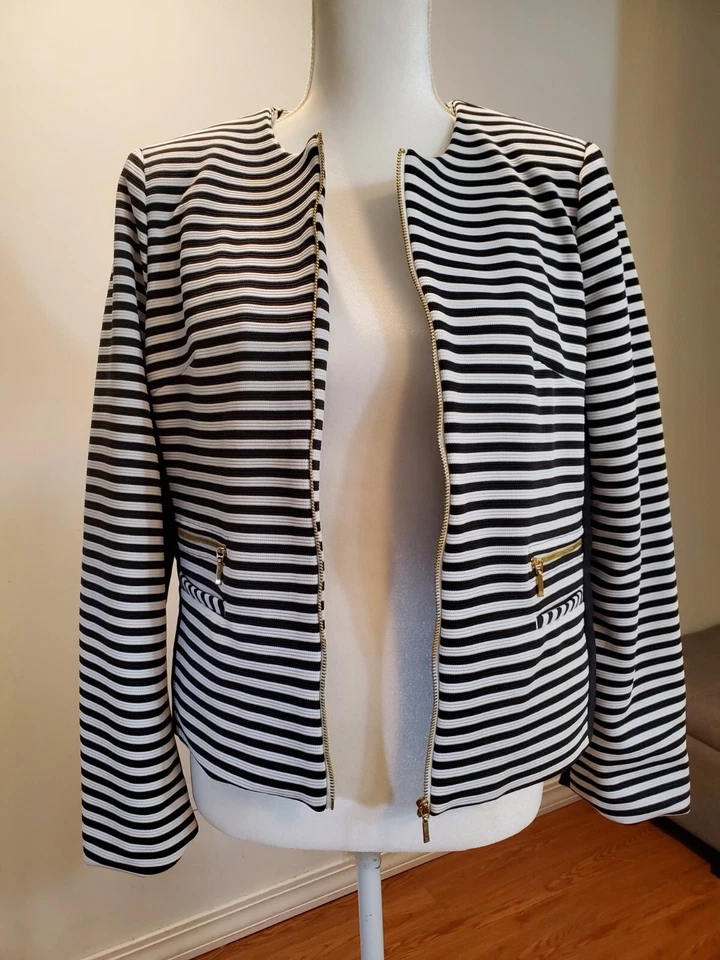 David Ash 女式西装外套,美国 L 码 — 第 2/4 张图片