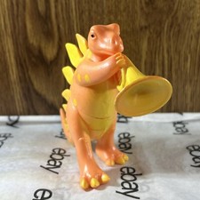 RARE Vintage ANKYO Marching Band Dinosaur Plastic Toy Figure Playing Trumpet