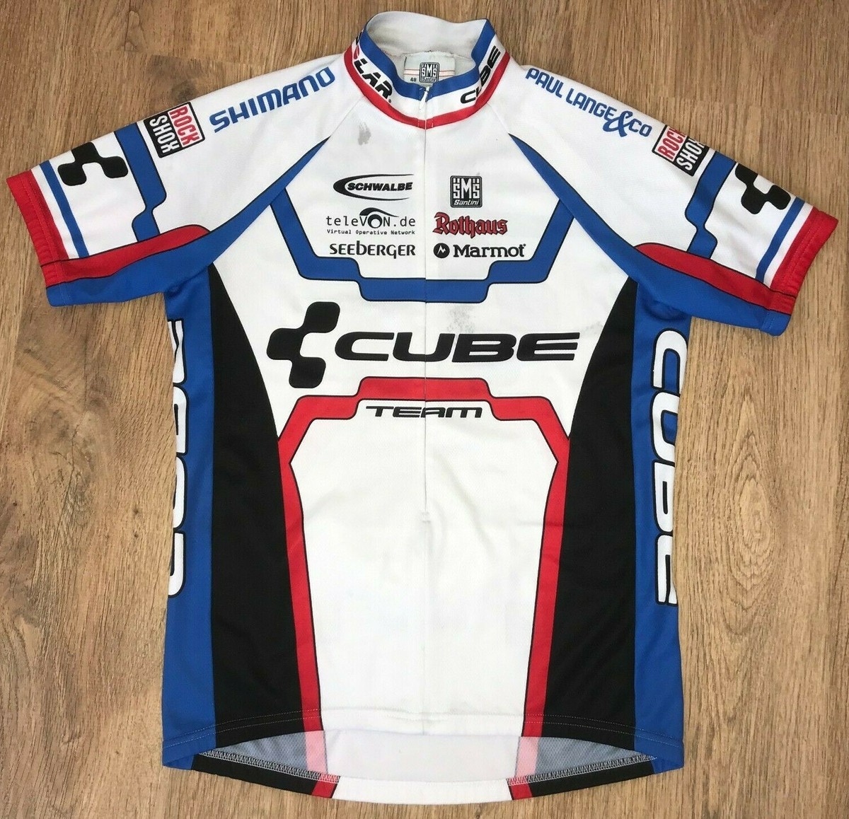 Cube Team SMS Santini cycling jersey size L | eBay
